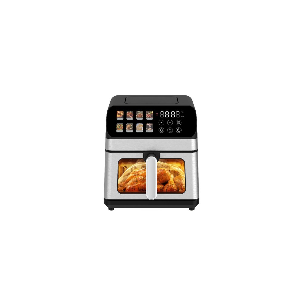 8L capacity for bigger batches, with a window to watch it cook