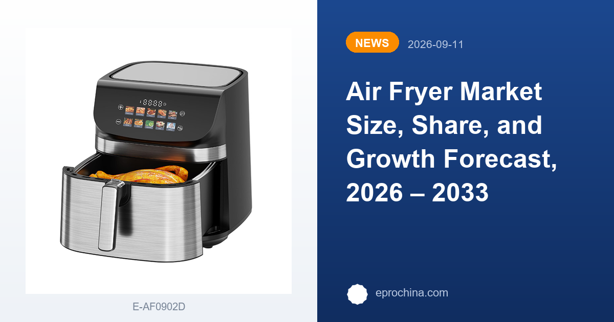Air Fryer Market Size, Share, and Growth Forecast, 2026 – 2033 | New Trend shared by EPRO